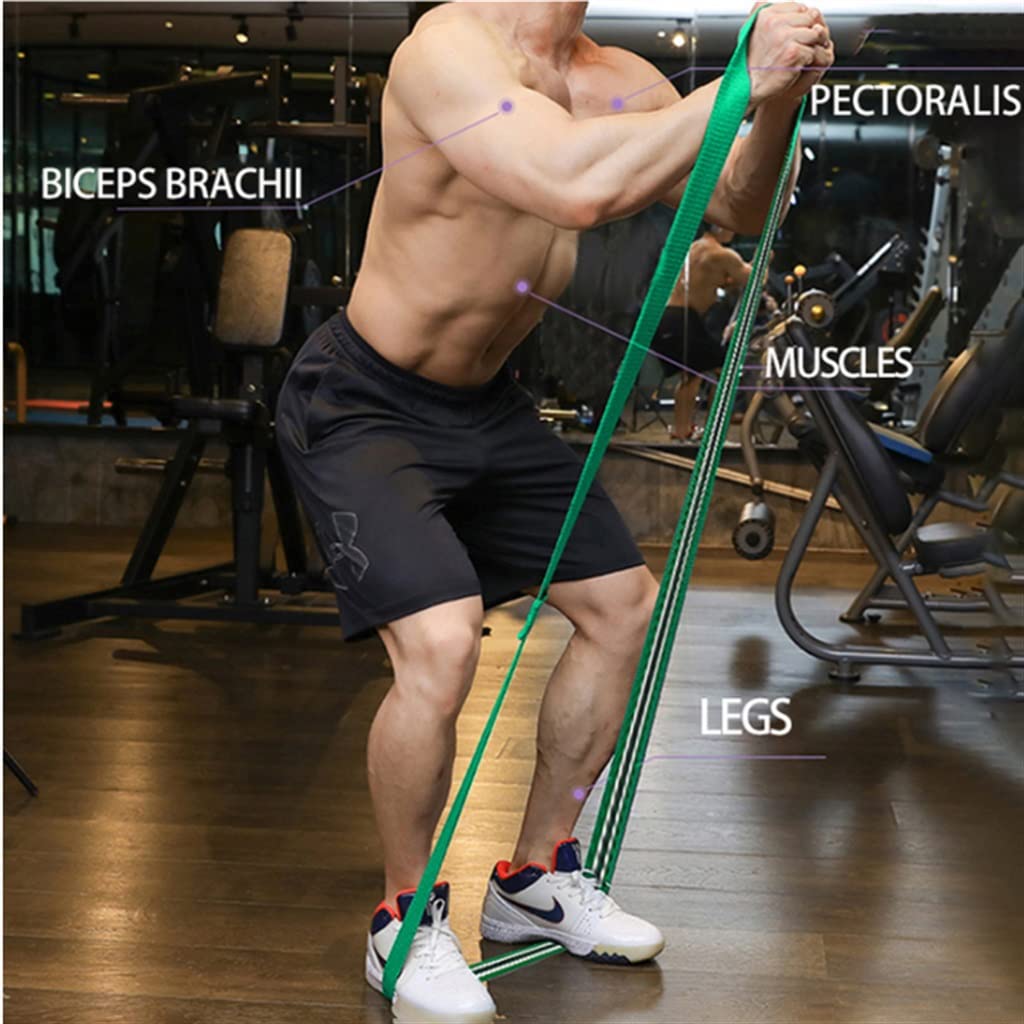 Elastische Fitnessbänder für Krafttraining, Lange Widerstandsbänder aus Stoff für Klimmzüge
