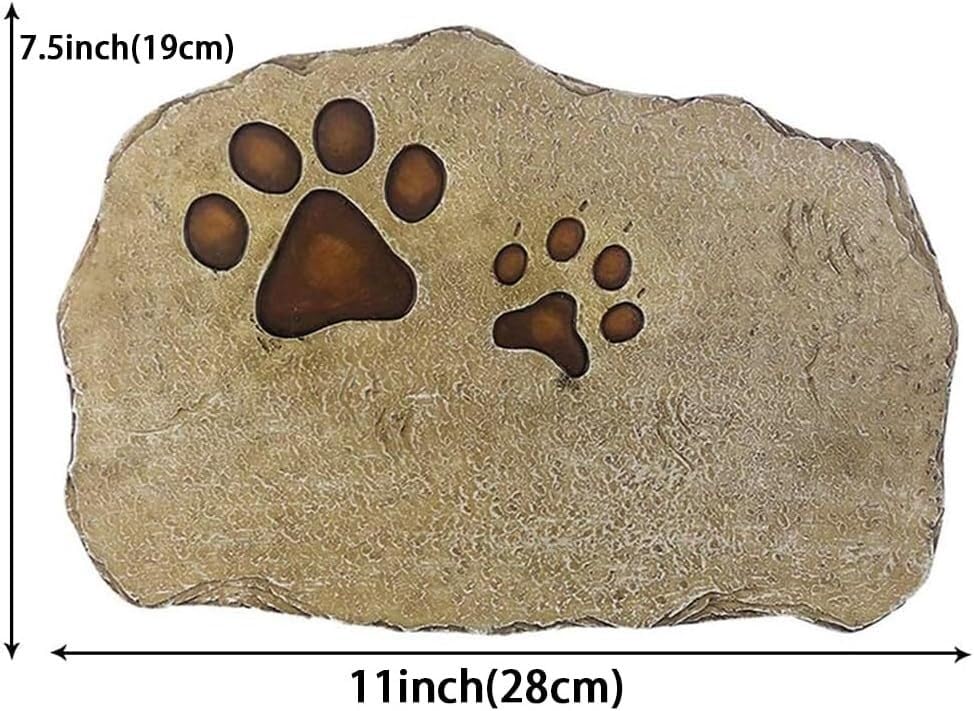 Piedras de jardín JvFbjLF con nombre y tributo para el eterno amor de tu mascota 3