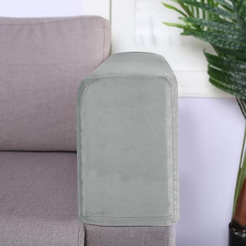 Miniatura 6 de Toalla gris para reposabrazos de sofá, fundas de tela elástica para reposabrazos antideslizantes, protector de muebles, fundas para sillón