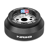 NRG-SRK-170H Racing Style Steering Wheel Quick Release Short Hub Adapter, 6 X 70mm Bolt Pattern, Black Body