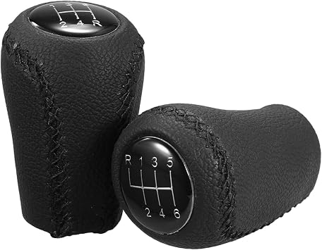 Black Gear Shift Knob, 5 Speed Manual Transmission Replacement, Smooth Surface, Easy Installation, for 3 5 6 CX-7 MX-5 6