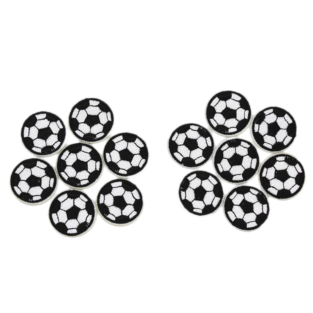 10piezas Parches Bordados Fútbol Pequeños para Ropa Chaquetas Mochilas con Opción de Coser o Planchar Decoración DIY