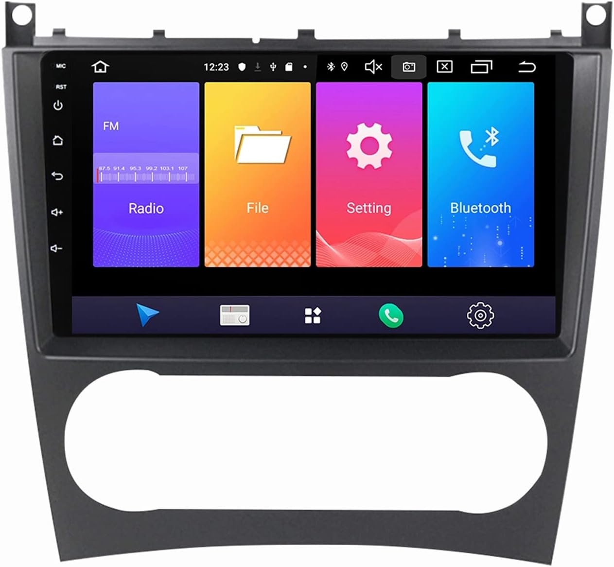 ADMLZQQ para Mercedes Benz W203 Android 11 Radio Coche GPS Navigation 9 ...