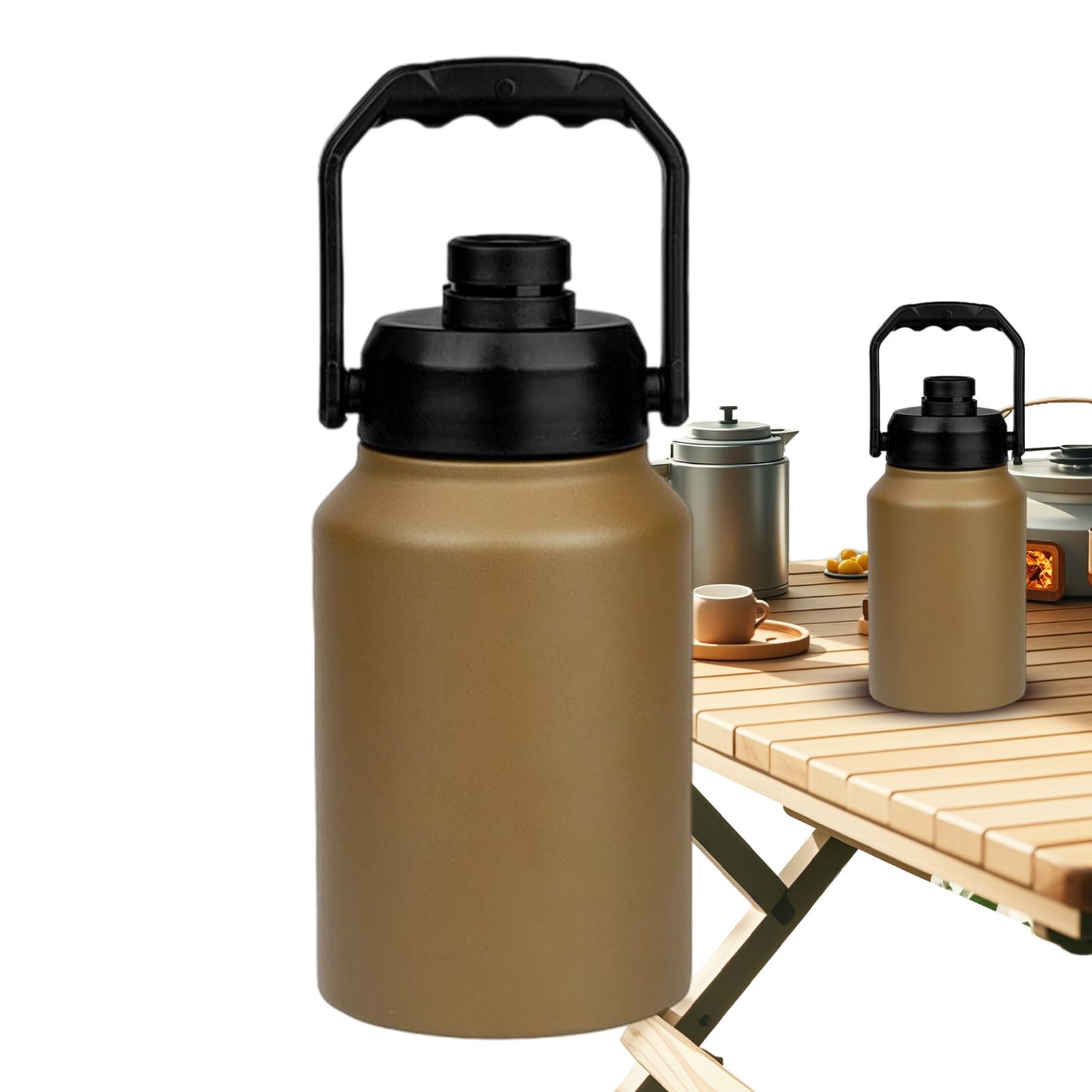 Refrigerador isotérmico,Cubo de almacenamiento de hielo de 2 litros con asa | Botella de agua para casa de viaje picnic camping barbacoa