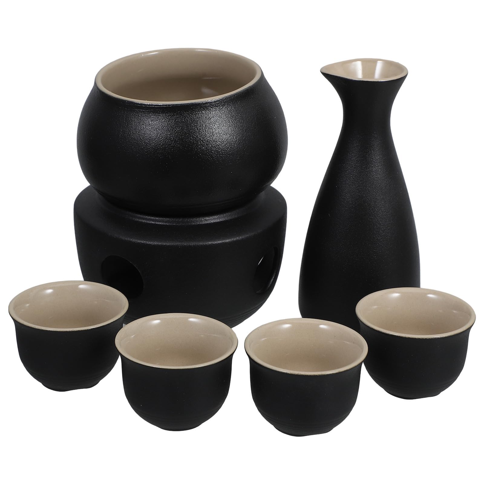 Set de sake KAILIKETIY con calentador para mantener el licor a temperatura ideal en tus cenas