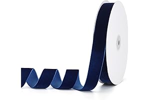 Elegant Navy Blue Velvet Ribbon