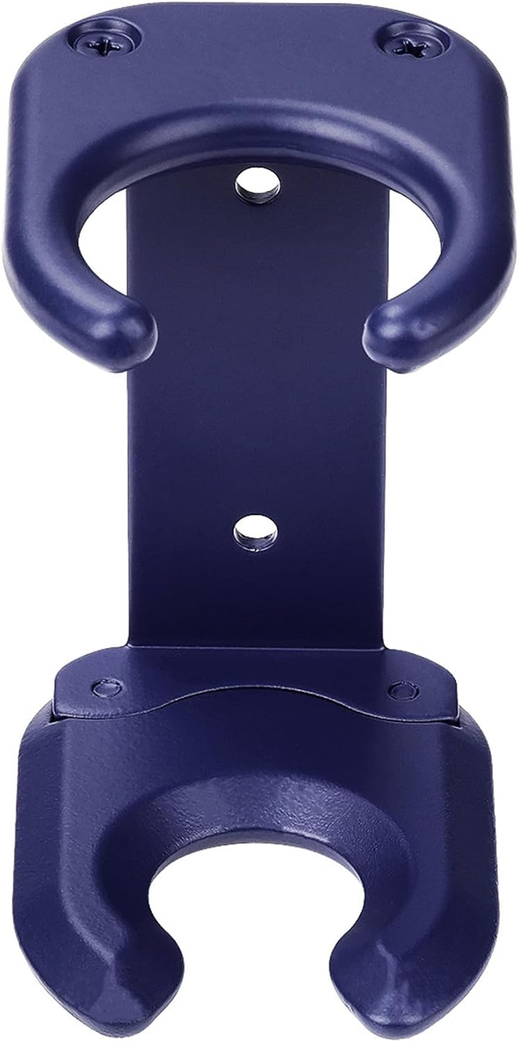 Metal Wall Mount Holder Compatible with DY SON Supersonic r™ & Nural™ Hair Dryer, Punch/Drill-Free Storage Rack, Anti-Scratch Organizer for Bathroom Bedroom Hair Salon Barbershop, Blue
