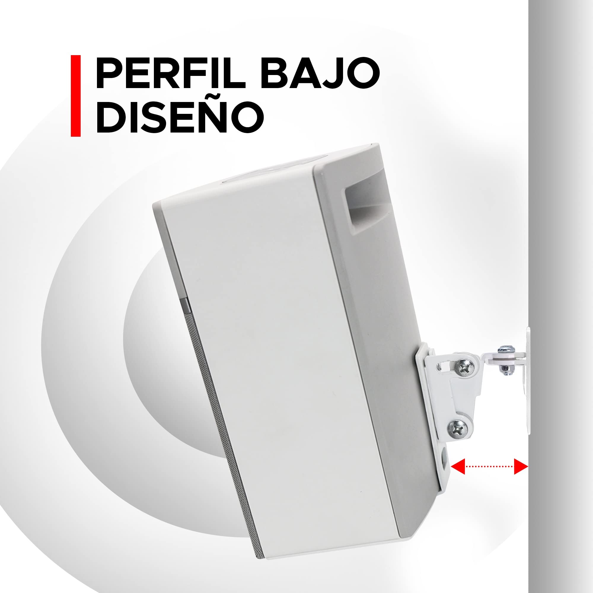 Soundtouch 10, Kit Completo de Soporte de Pared para Bose Soundtouch 10, Materiales de Montaje Incluidos. Diseñado en UK por Soundbass. (Blanco)