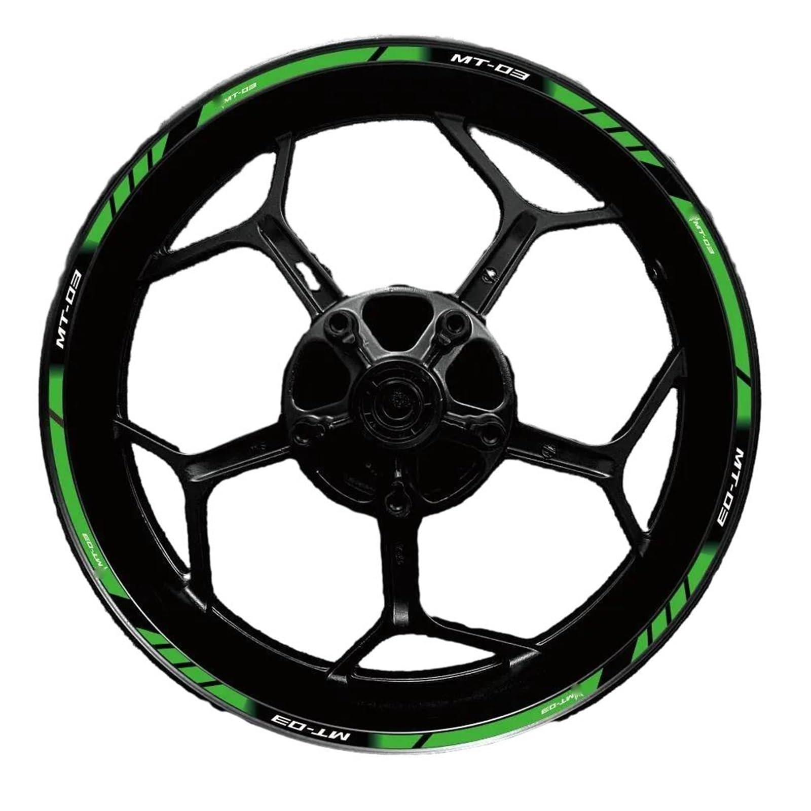 Applique for for MT-03 Mt03 17 Inch Motorcycle Wheel Hub Modified Rim Decal Decoration Waterproof Reflection Sticker(27)