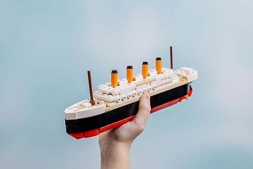 Miniatura 7 de Brick Loot Titanic - Juego de bloques de construcción micro – Kit de modelo de barco de bricolaje de 217 piezas, mini ladrillos para adultos