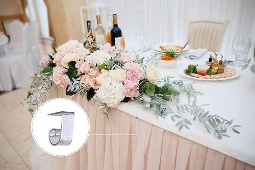 Miniatura 3 de NAVADEAL Clips de mantel para mesa de 1 a 1 14 pulgadas con gancho y bucle, paquete de 25 unidades, ideales para bodas, hogar, reuniones, fiestas,