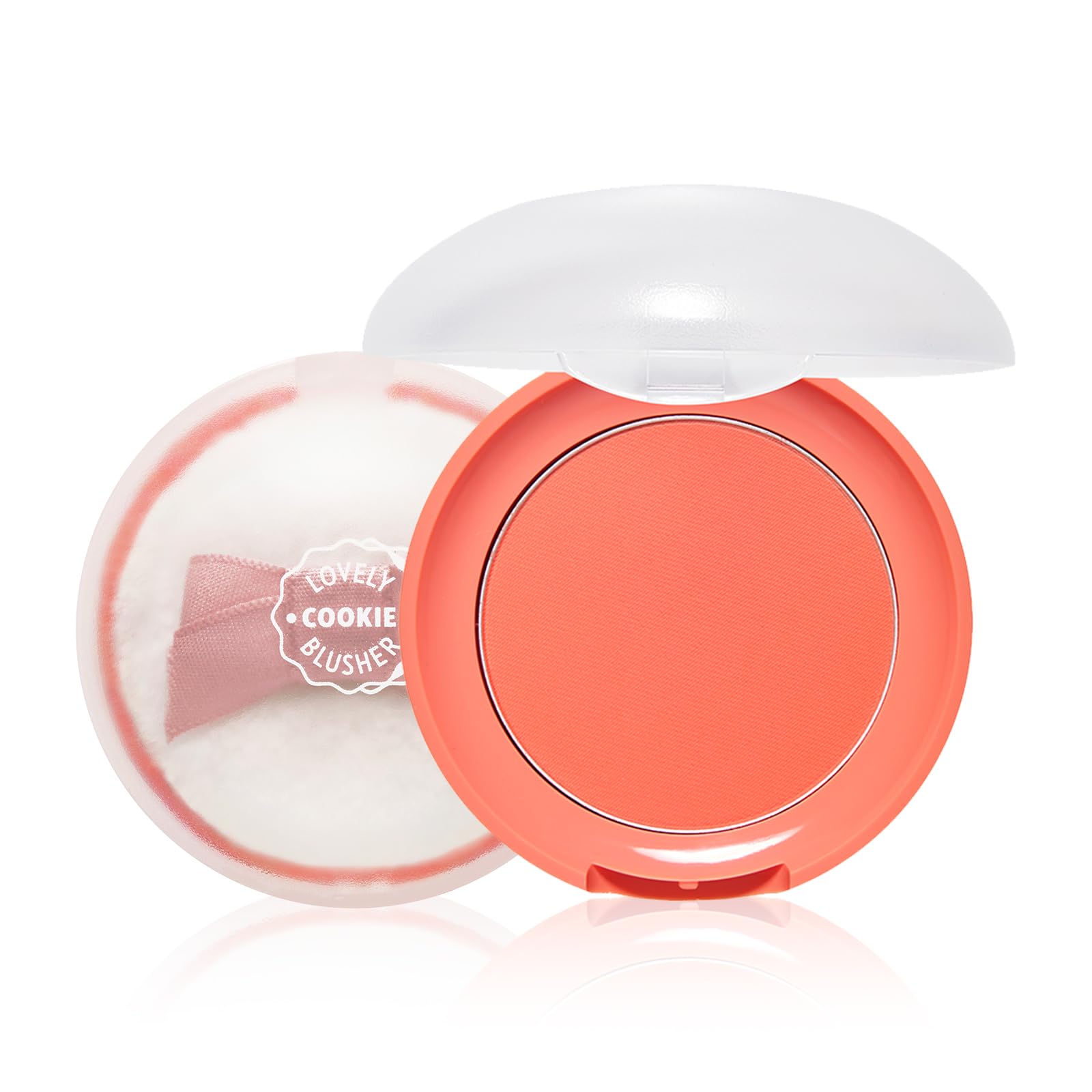 ETUDELovely Cookie Blusher - Red Grapefruit Pudding 4g | Glowing & Natural Powder Blush with Long-Lasting Sebum Control | Easy Application | Korean Makeup, Kbeauty, Perfect for Gift
