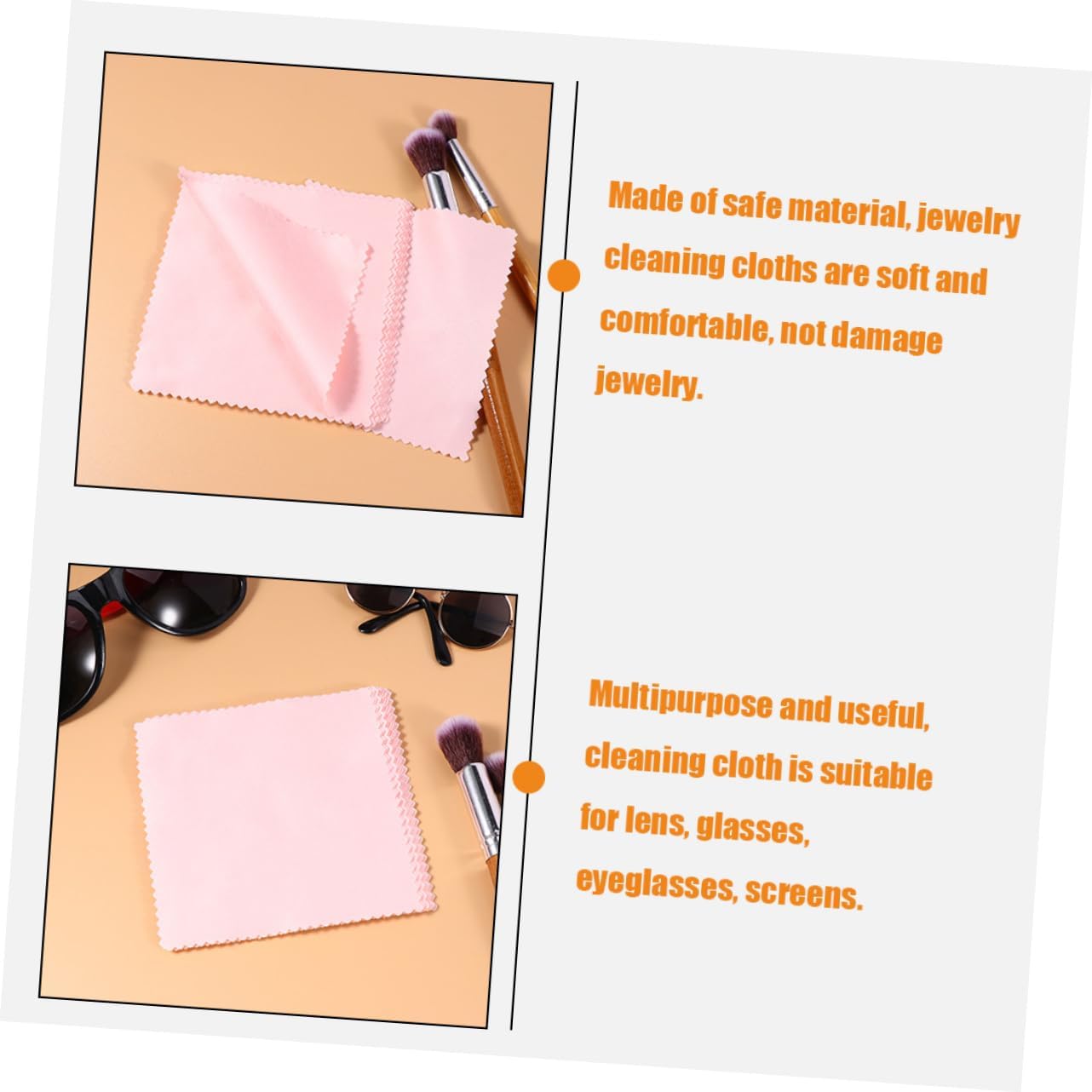 VALICLUD Eyeglasses Cleaner Dusters for Cleaning Glasses Cleaners Cleaning Cloths Jewelry Lens Glasses Cleaning