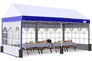 Quictent 10 x 20 Heavy Duty Pop-Up Canopy Tent with Sidewalls