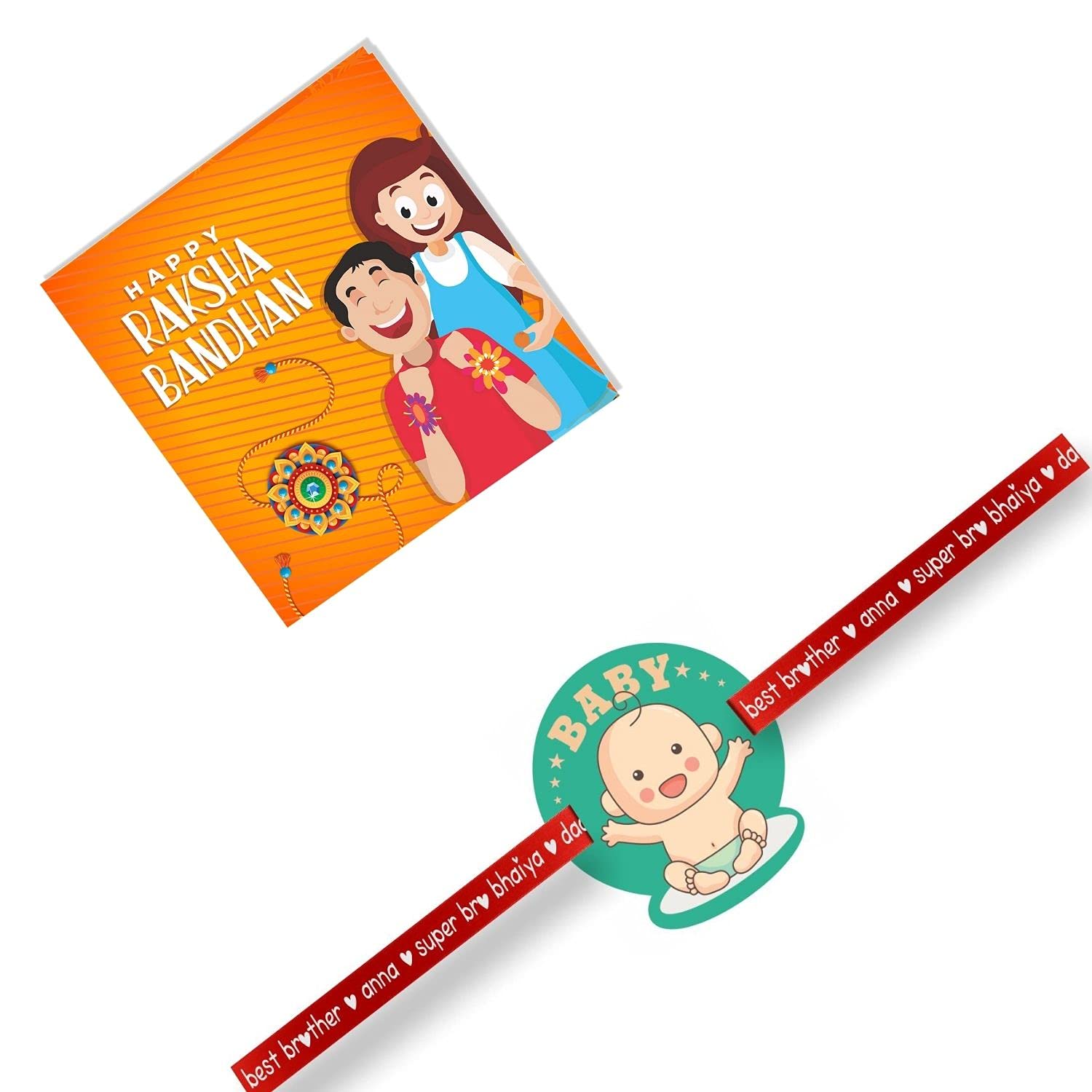YaYa cafe Acrylic Baby Printed Rakhi for Boys (Green) (B07FPNWBSL) Amazon Price History, Amazon Price Tracker