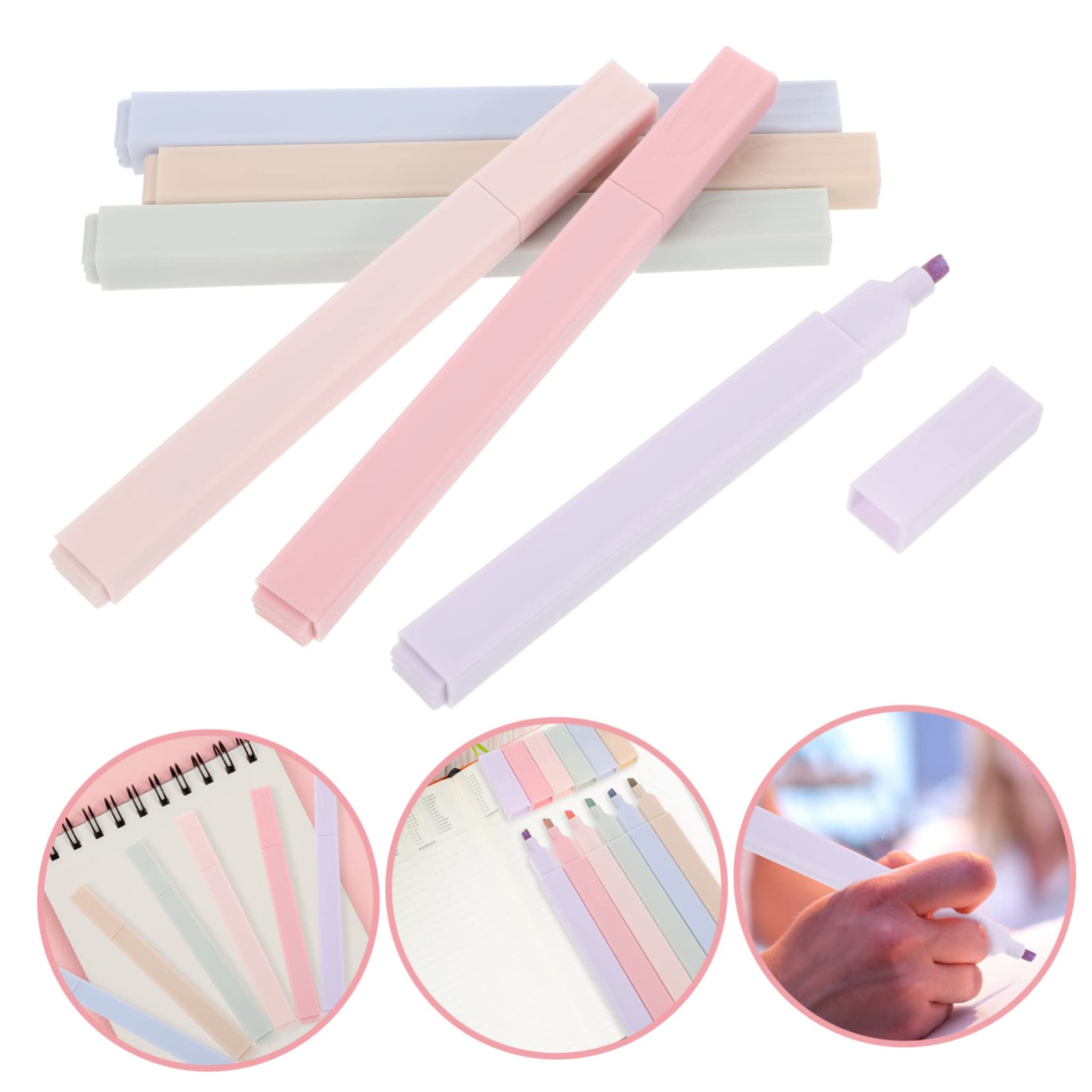 Housoutil 30 Stück Teiliges Textmarker Pastellfarben Kleine Scrapbook Marker Leuchtende Markierstifte für Schule Büro und DIY Weiches Schreiben für Notizen und Hervorhebungen
