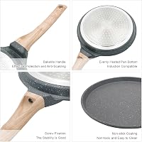 Bobikuke 25 cm-es palacsintasütő indukciós, tapadásmentes bevonattal és tésztaszóróval 4