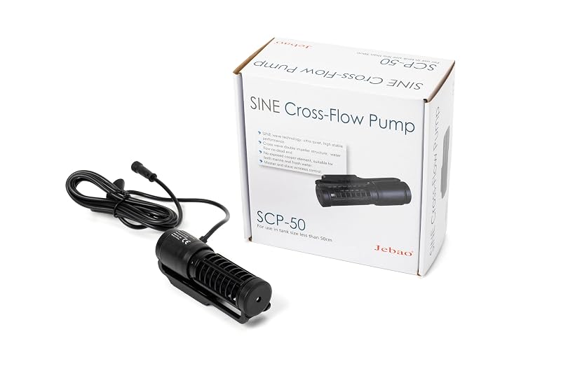 Bomba de Água para Aquário Jebao SCP-50 com Fluxo Cruzado e Controlador, 1.500–5.000 L/h