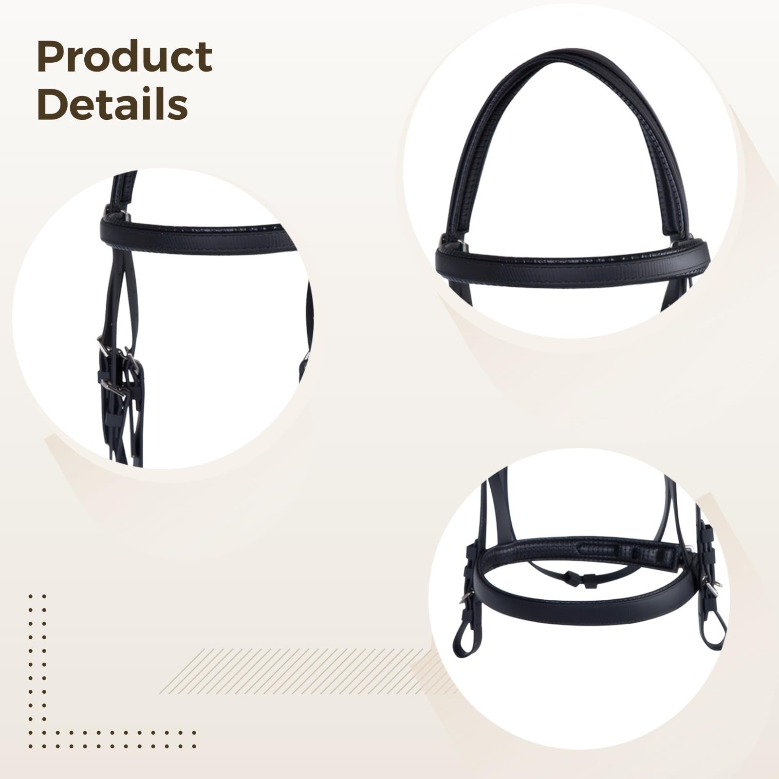 Cabestro Caballo Pvc, S, acolchado, con riendas
