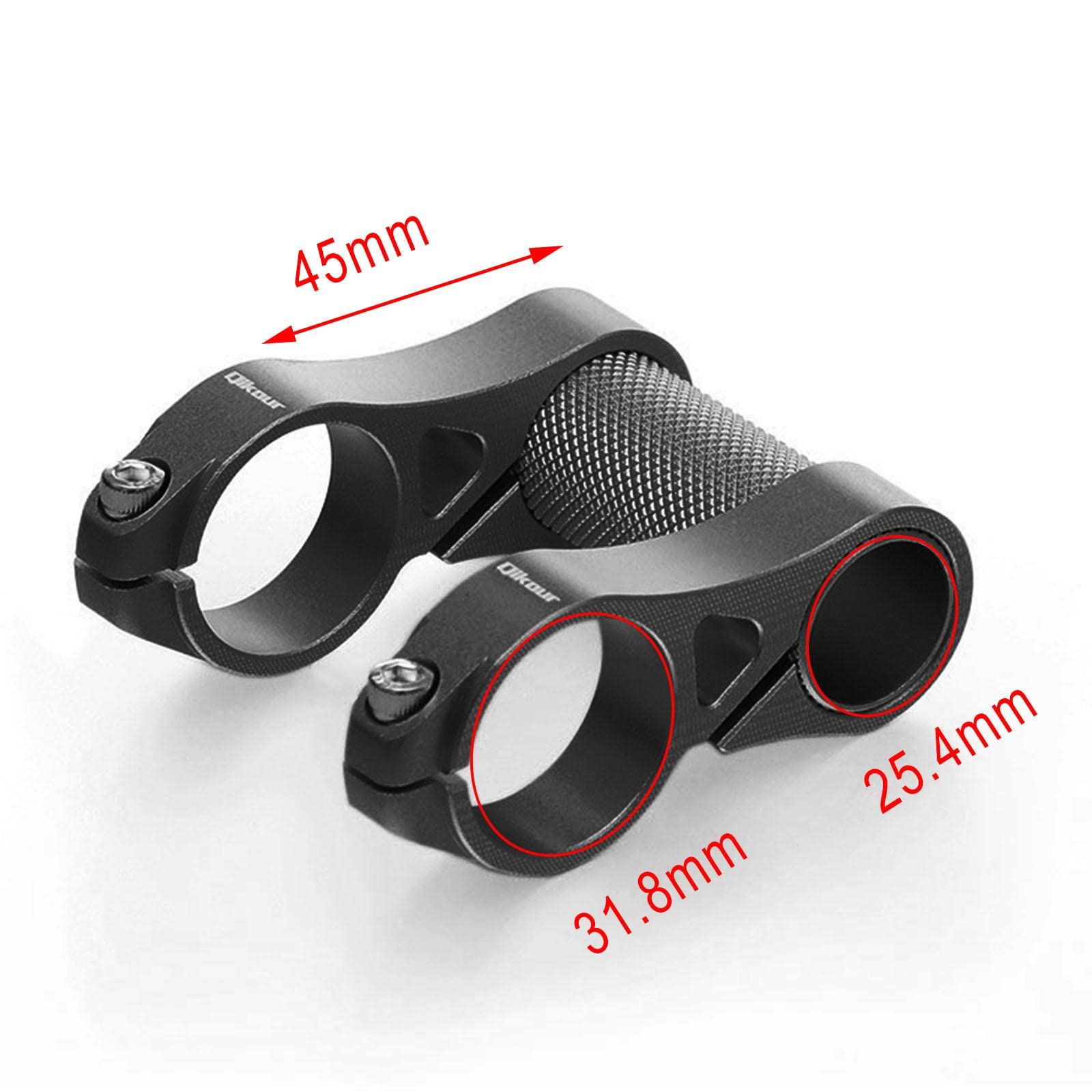 Prolunga per Attacco Manubrio Cavo, Ultraleggera, per BMX da Strada, Adattatore per Doppio Attacco Manubrio, Accessorio da 31,8 Mm