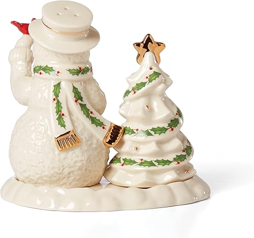 Miniatura 2 de Lenox 892958 Muñeco de nieve de sal y pimienta, 0.7, marfil