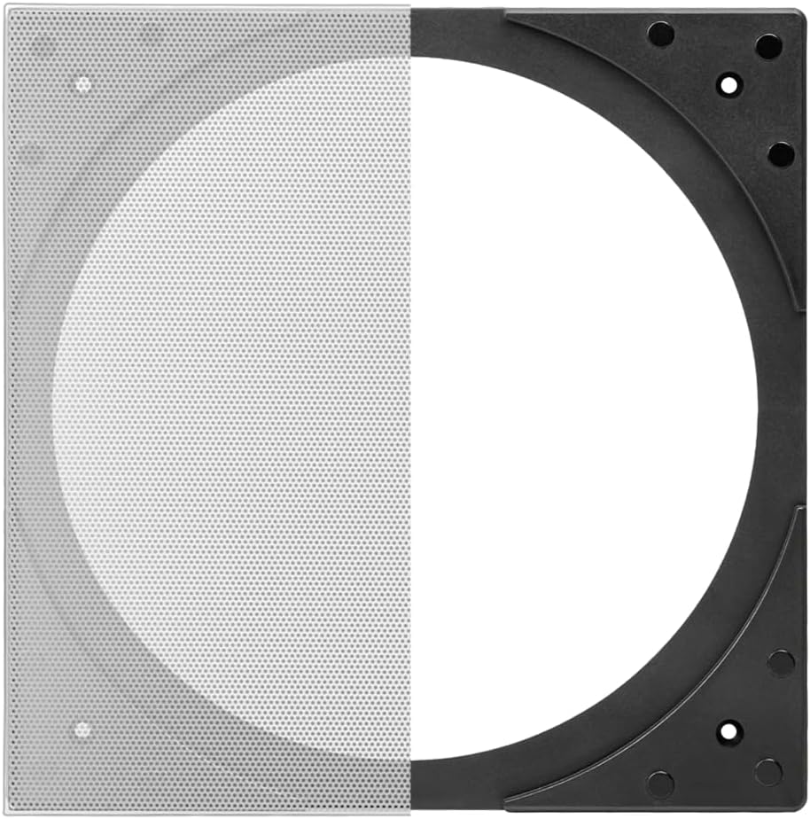 SQ8 Square Grill Kit (Pair) for 8" in-Ceiling Speakers – Compatible with R81, R82, R83 Models