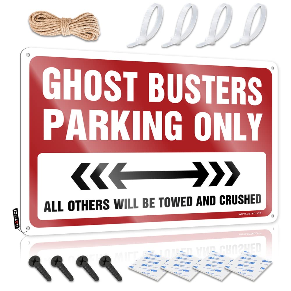 Mimosa Essentials Signs - Ghost Busters Parking Only Modern Metal Wall Art Ready To Hang For Cottage(30X40CM)