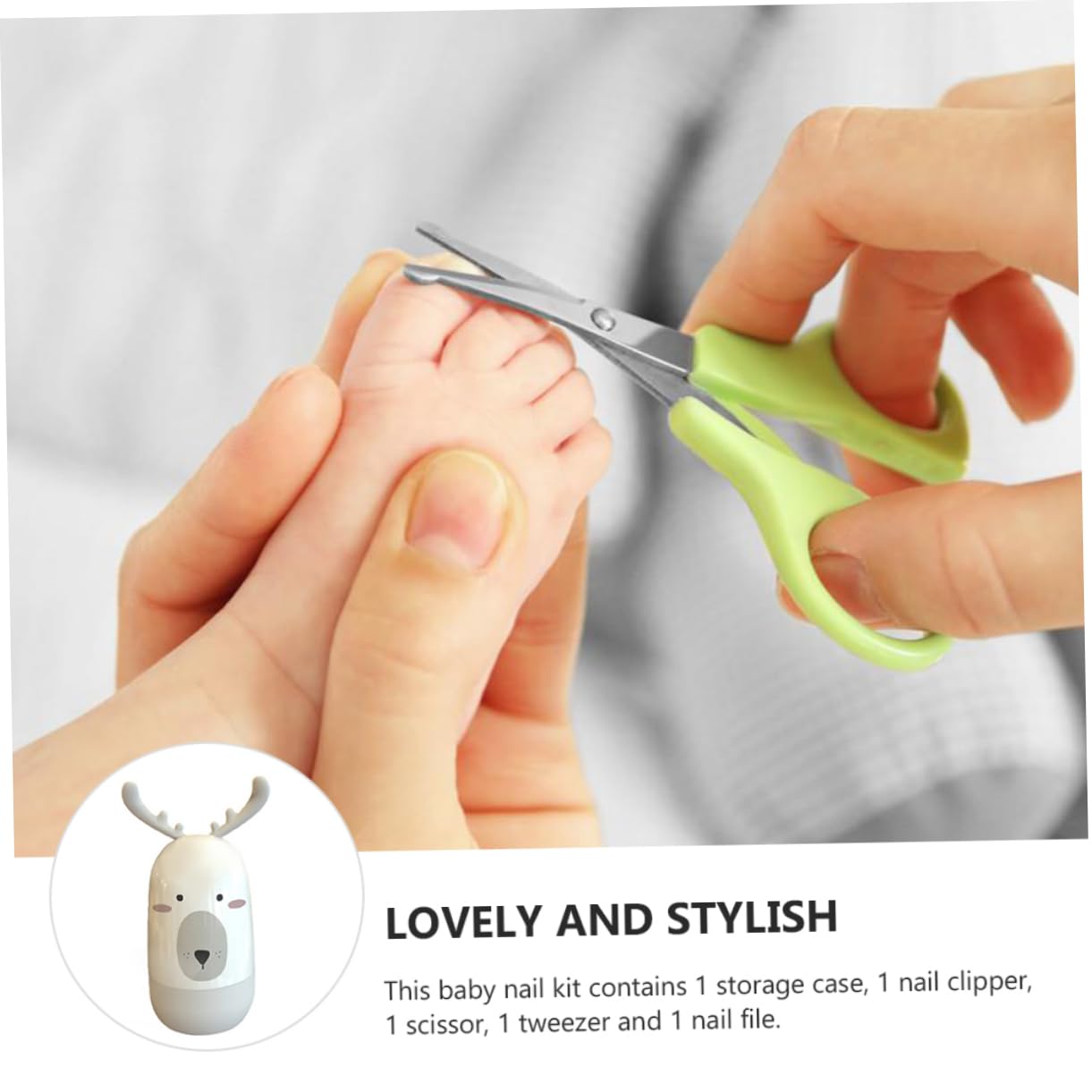 Abaodam 2sets La Unghiper Kit Inossidabile Con Tagliaunghie Pinzette Per Unghie Manicure e Pedicure Sicuri Per Confezione e Resistente