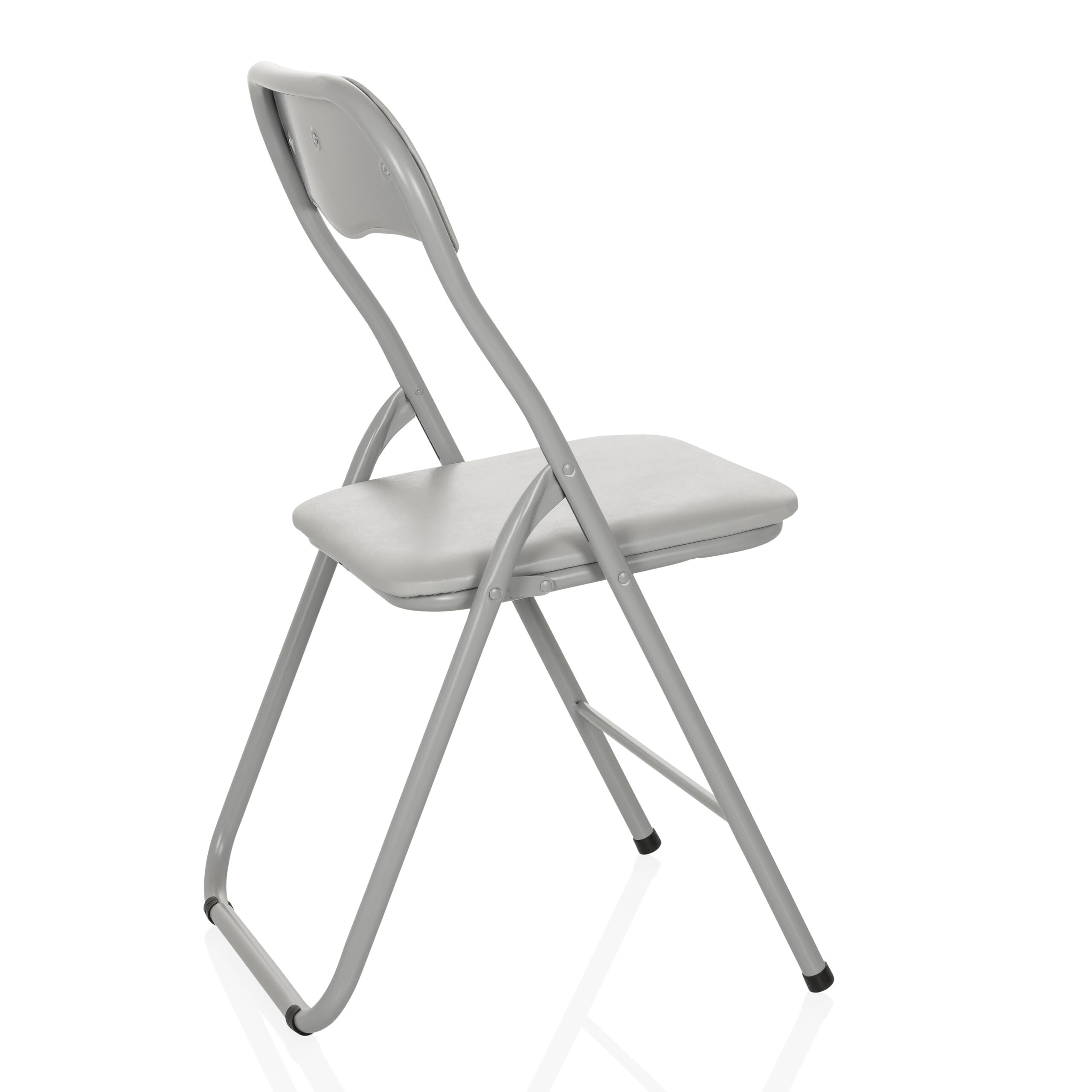 hjh OFFICE TUDELA Basic Klappstuhl gepolstert Besucherstuhl bis 120kg Grau