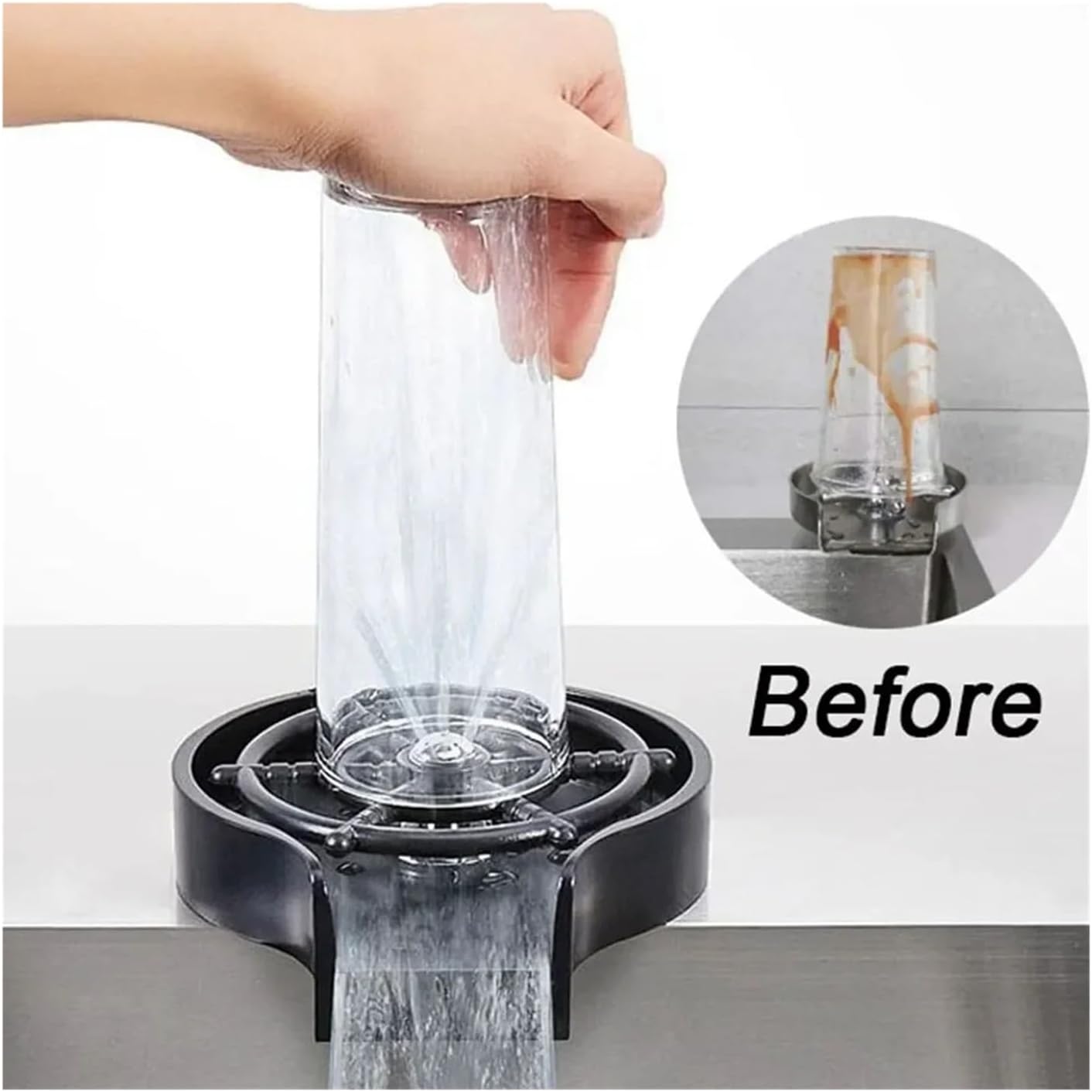 Automatic Cup Washer, Cleaning for Bottles, Tumblers, Mugs, and Straws(3Pc)
