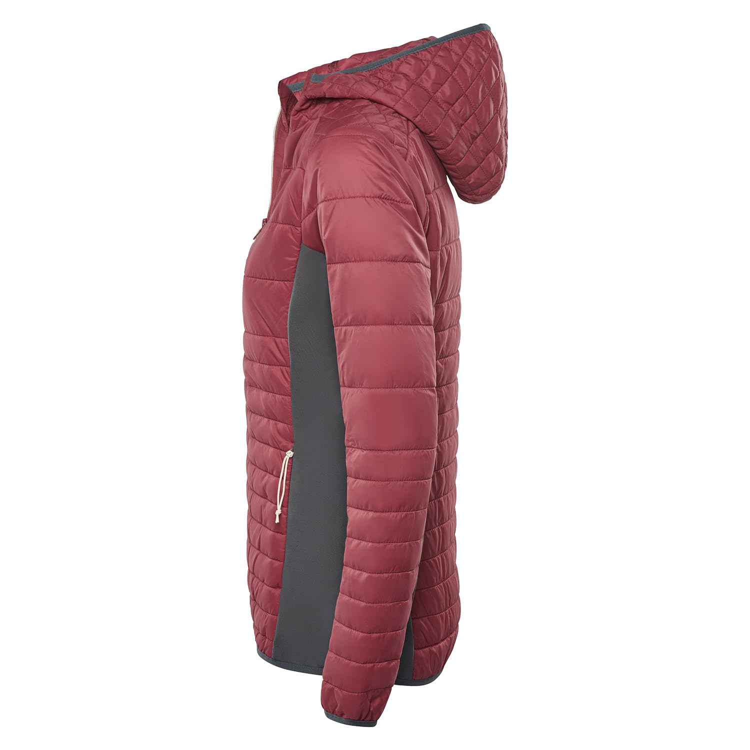 Black Crevice Damen Hybridjacke mit Kapuze I Leichte, elastische & atmungsaktive Funktionsjacke I Wasserabweisende Outdoorjacke – ideal für Wandern-, Sport- & Alltag