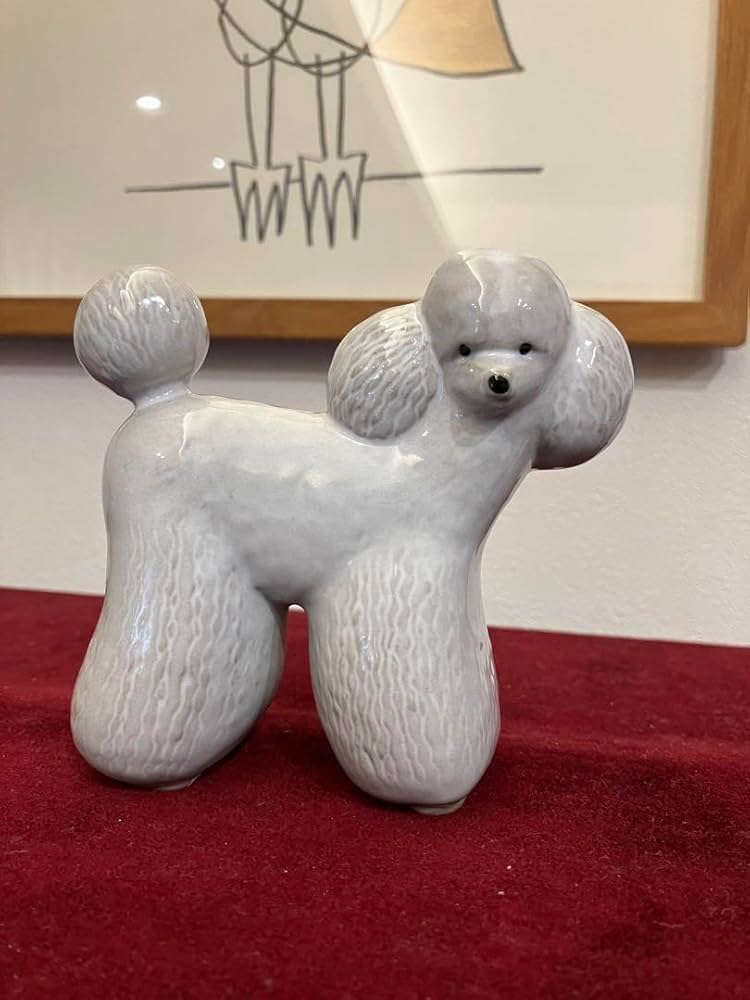 リサラーソン VOVシリーズ プードル ヴィンテージ 犬の置物