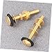 OSALADI 4pcs Brass Toilet Closet Bolts Nuts Washers Set Toilet Bolt Kit for Heavy Duty Plumbing Tool