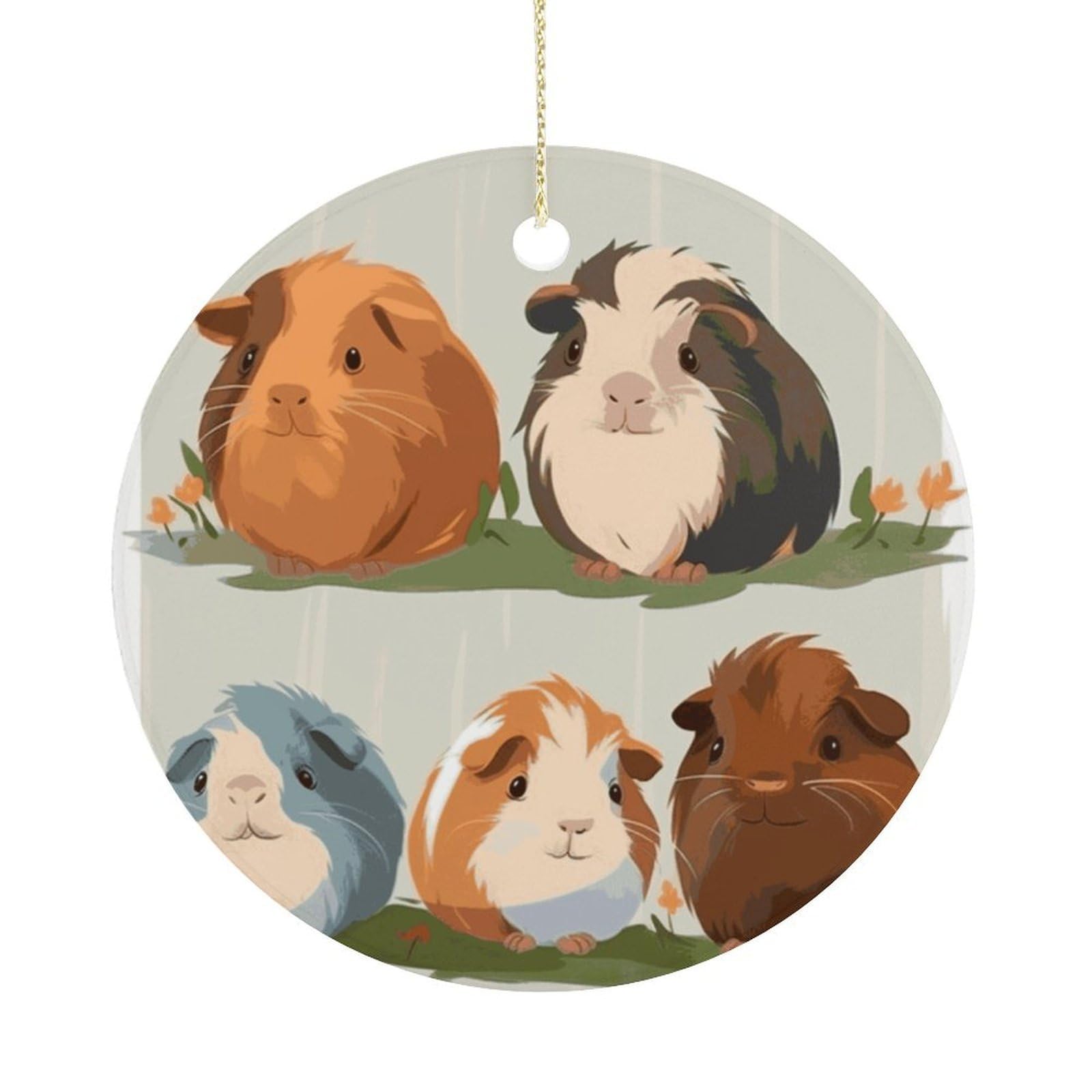 Adfgyerh Women's Style Smiling (8) Hanging Ceramic Ornaments, Christmas Tree Decorations, Funny Home Decor Gifts For Sisters & Work Best Friends