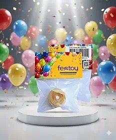 Festou Rolo 100 Gotas de Cola Silicone para Balão, Adesivo Invisível Dupla Face, Efeito Hélio no Teto e Parede, Fixação de Bexiga, Transparente