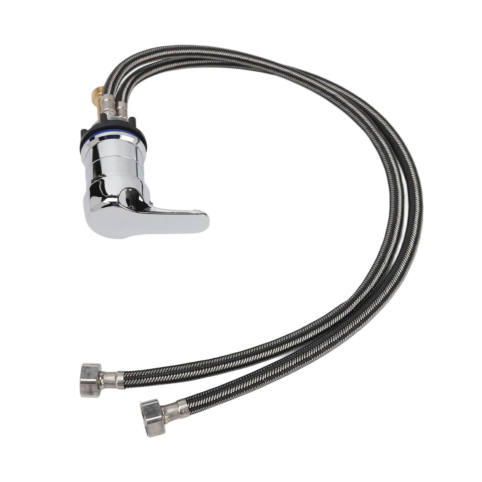 Salon Shampoo Bowl Faucet, Salon Shampoo Bowl Faucet Vacuum Breaker Kit Zinc Alloy Mixer Faucet for Hair Wash with 70cm Tube for Shampoo Bed Replacement Part