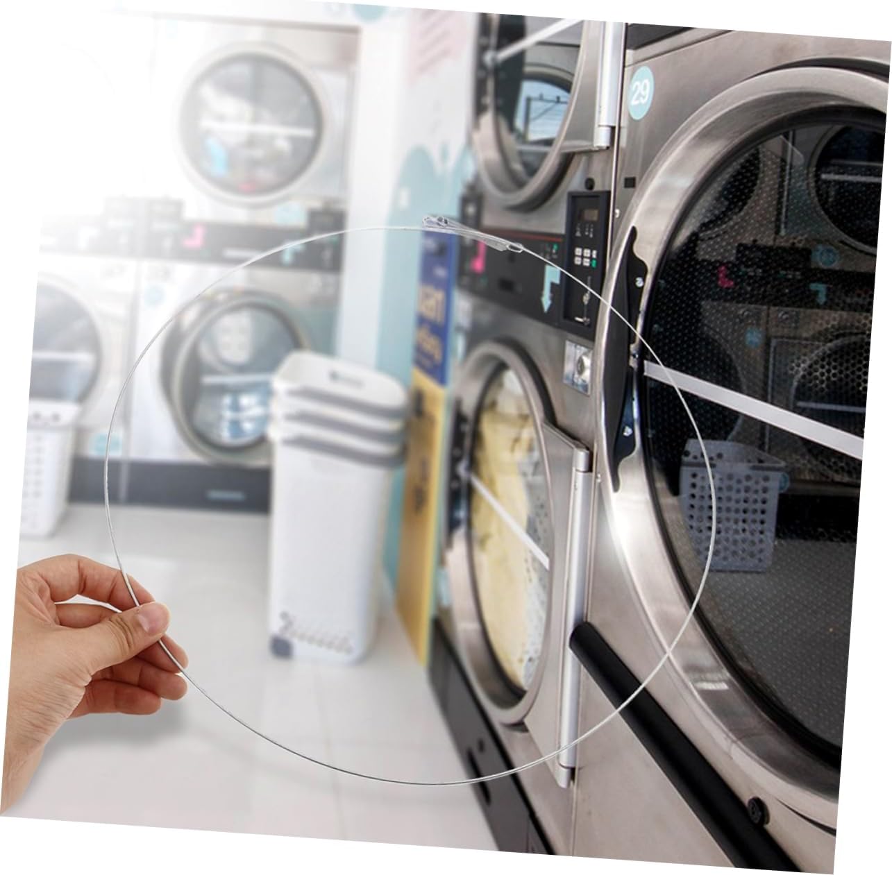 GLEAVI 2pc Washer Door Seal Front Load Washer Seal Dryer Countertop Dryer Replacement Parts Lock Switch