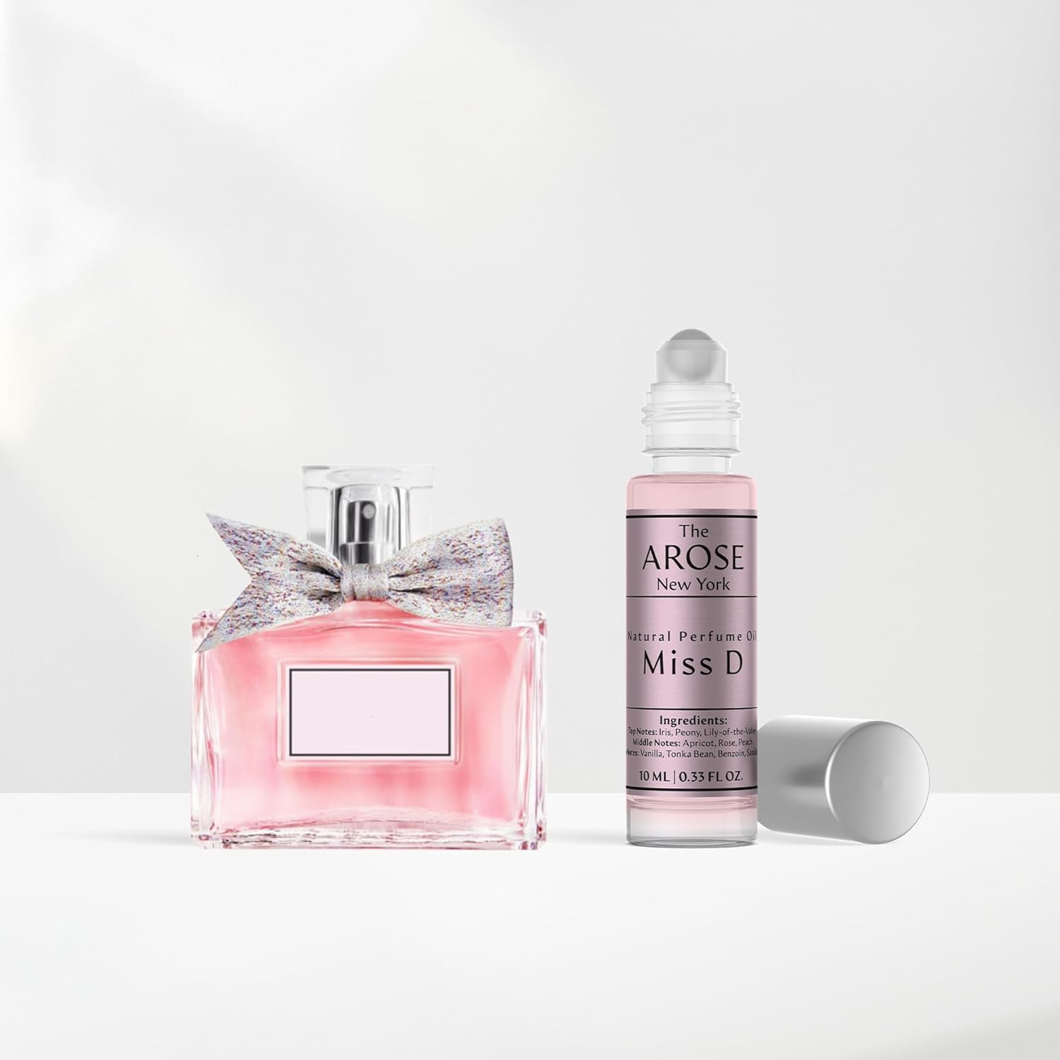 Miss D Perfume Oil, Alcohol-free, Vegan, Pocket Size, Travel Size, long-lasting, Fragrance Inspired by Miss D - LARGE BOTTLE NOT INCLUDED 1 Bottle (10 ml)