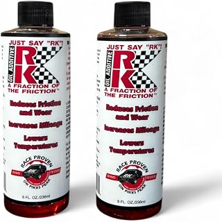 RK Oil Additive – Reduces Friction & Wear | Boosts Fuel Efficiency | Extends Engine Life | Pikes Peak Engineered Formula | High Performance | Race Proven Formula, 8 Fl Oz Bottle, 2 Pack