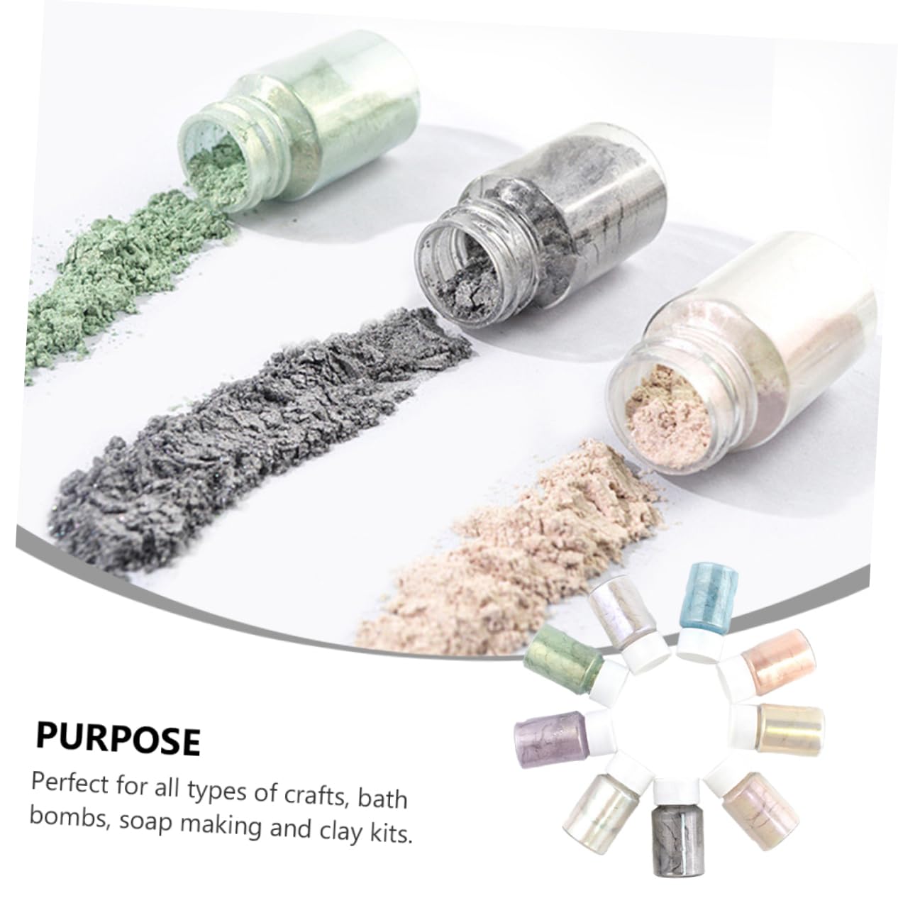 27-teiliges Set Mit Natürlichen Pigmentpulvern Für Kunsthandwerk Make-up Nagelkunst Lidschatten Lippenstift Sicher Für Die Haut