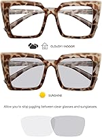 Vista 4 de Eyekepper Gafas de lectura fotocrómicas de transición para mujeres de gran