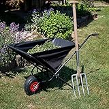 IDEALER HELFER IN GARTEN - Die Faltschubkarre von ECD Germany ist eine praktische Alternative zur klassischen, großen und schweren Schubkarre. Vor allem in kleinen Gärten ist sie der ideale Helfer, um Laub, Verschnitt, Gartenabfälle, Stroh und Heu oder Holzscheite zu transportieren.