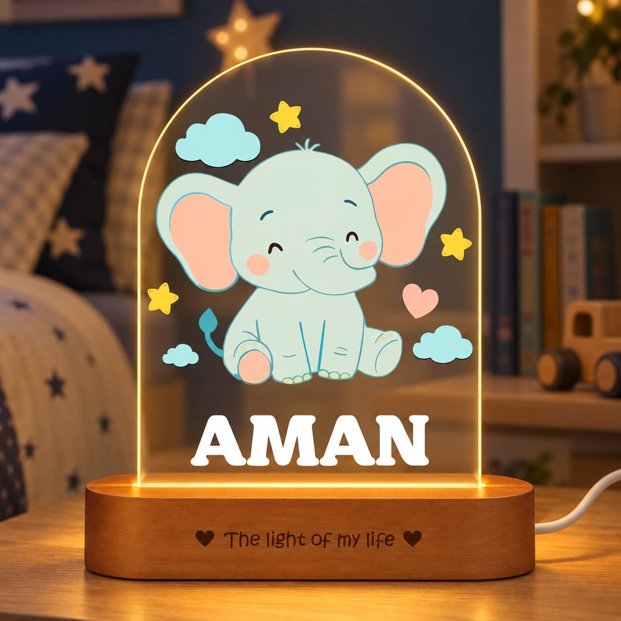 Personalized Unicorn Night Lamp - Custom Name Gift -10 Personalized Unicorn Night Lamp - Custom Name Gift -10