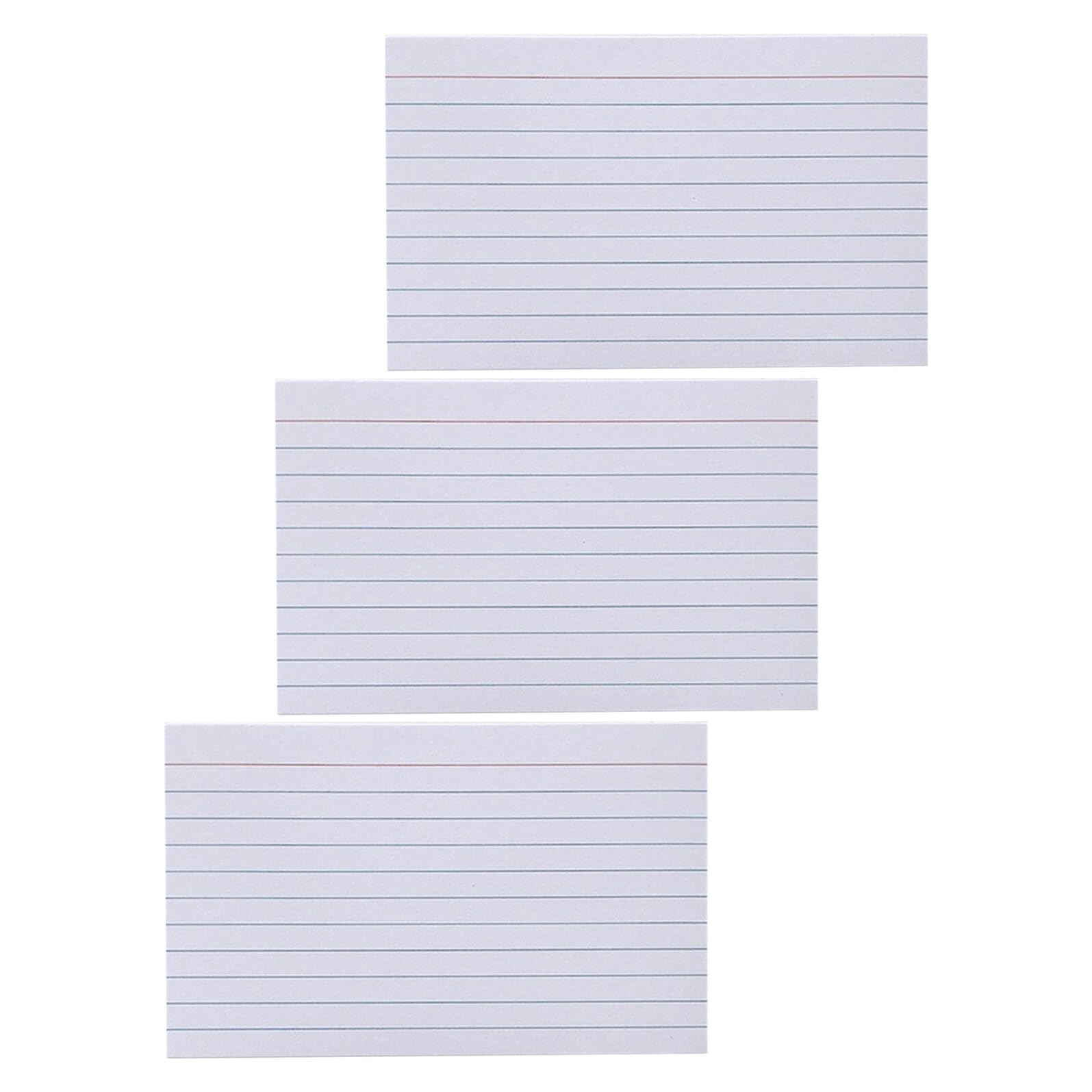 NOLITOY 600 pièces Cartes Index Lignées Blanches pour Études Prises de Notes École Bureau Mémoire Aide Étudiant Présentation
