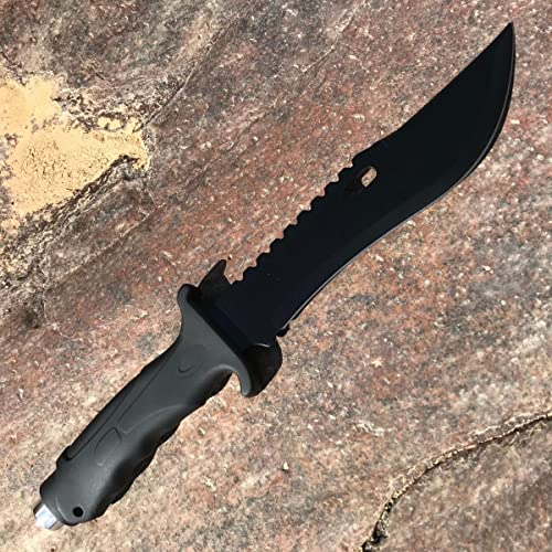 Faca Tática Militar Inox Afiada Rambo C/ Bainha