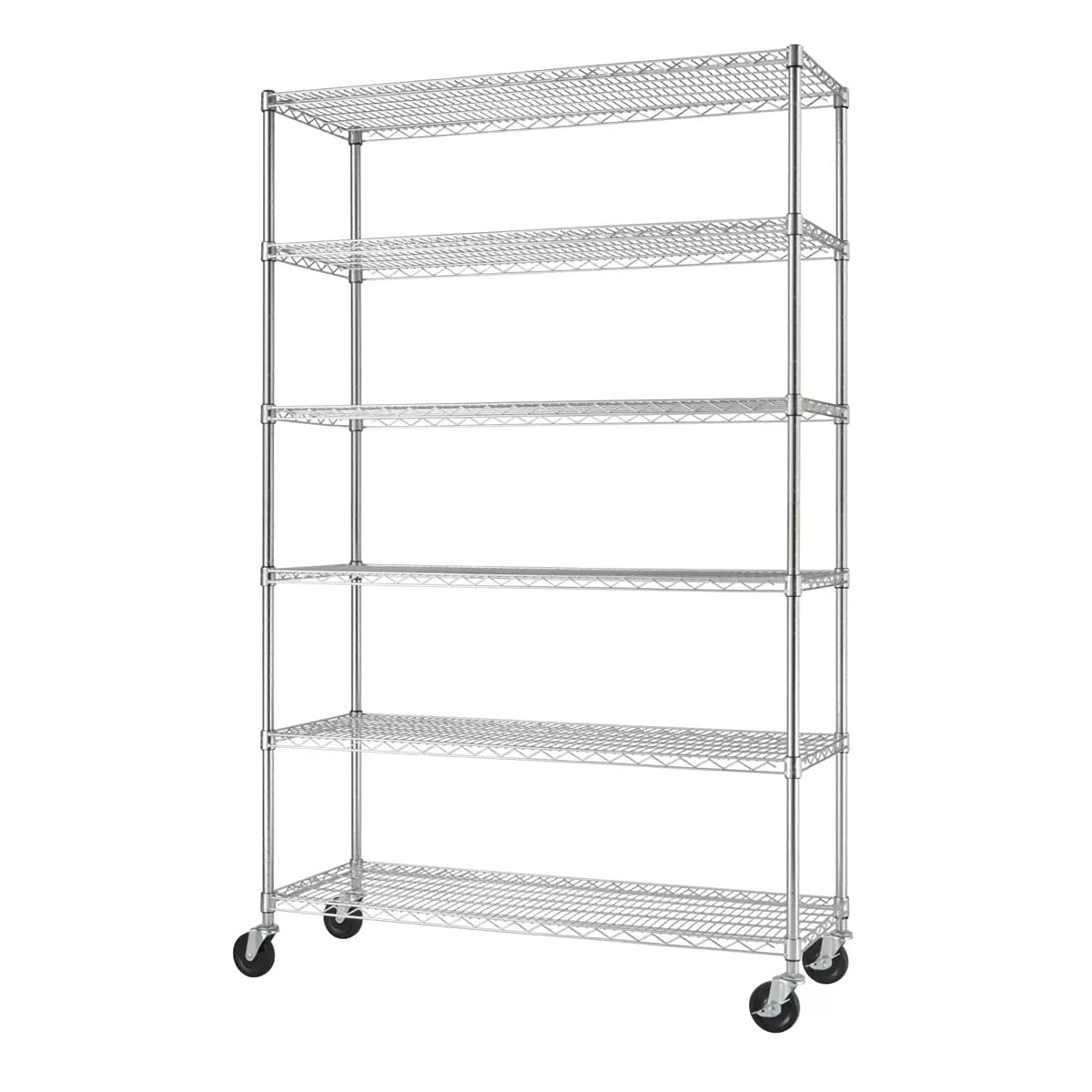 Trinity NSF 6Tier Wire Shelving Rack, 48"x18"x72" Home