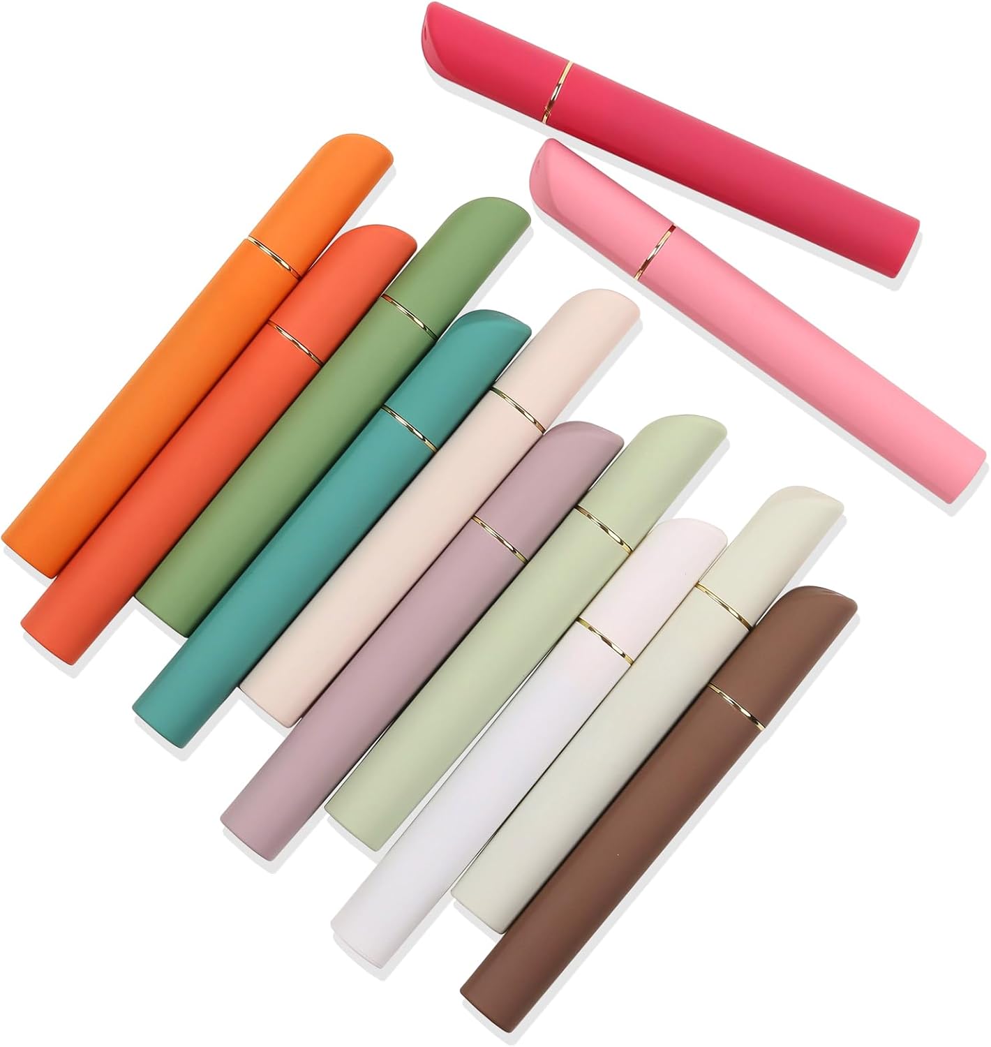 COLNK Highlighters Assorted Colors,12 Counts of Aesthetic Highlighter Pen Set,Soft Chisel Tip,Cute Highlighters Mild Colors with Retro Barrel for color-coding