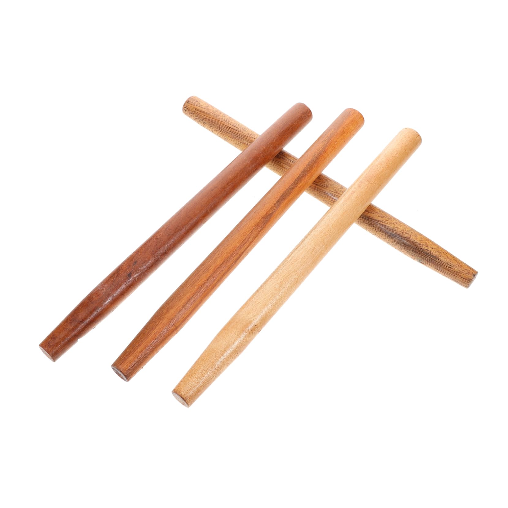 CIYODO Universal Fit Wooden Handles for Shovels 4 Pcs Ergonomic Handles Long Reach for Hoe Axe Cleaning Tools
