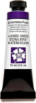 DANIEL SMITH 284600225 Extra Fine Watercolor 15ml Paint Tube, Quinacridone Purple