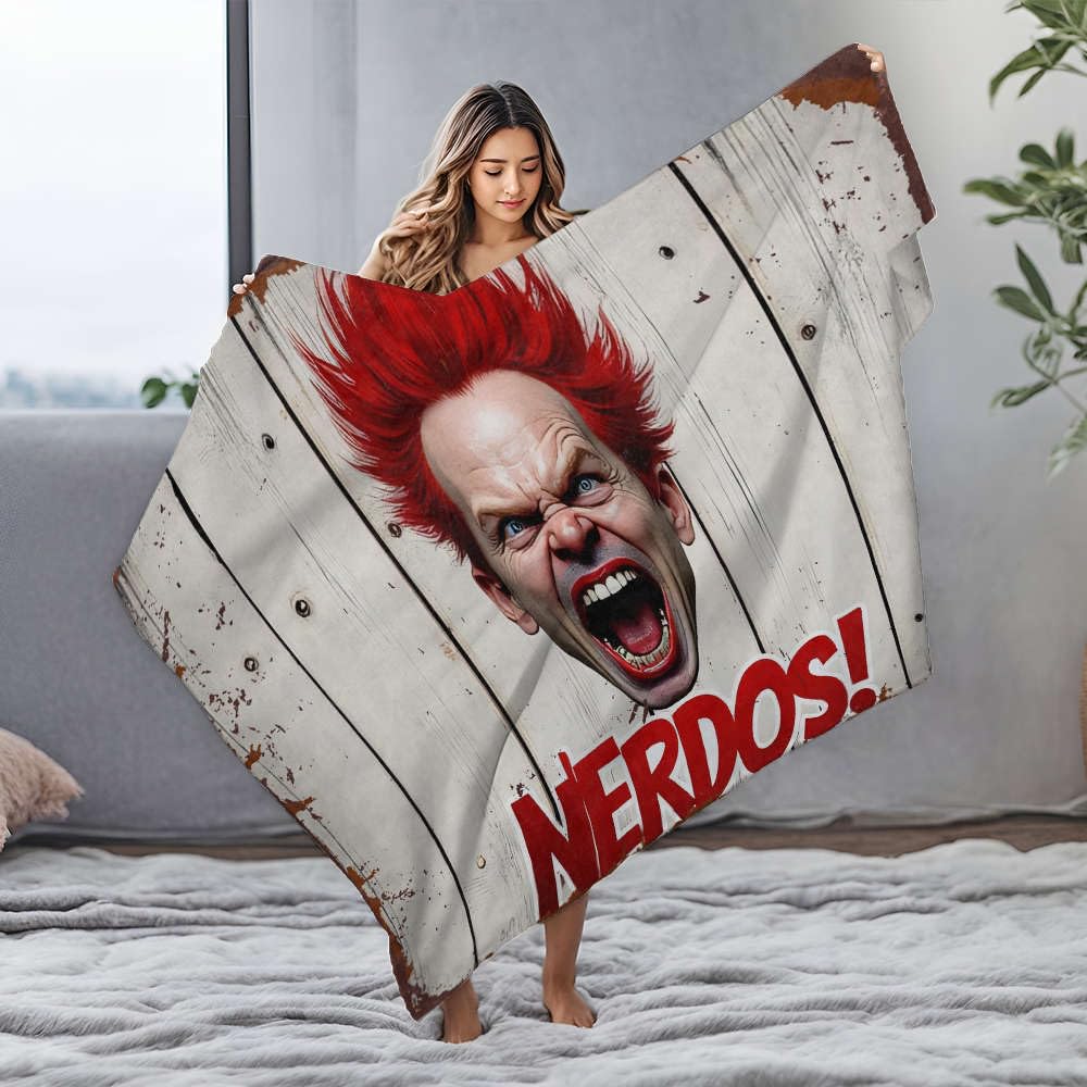 Plaid de jeu Ashtray Nerdos ! Restez au chaud devant votre écran avec cette couverture flanelle